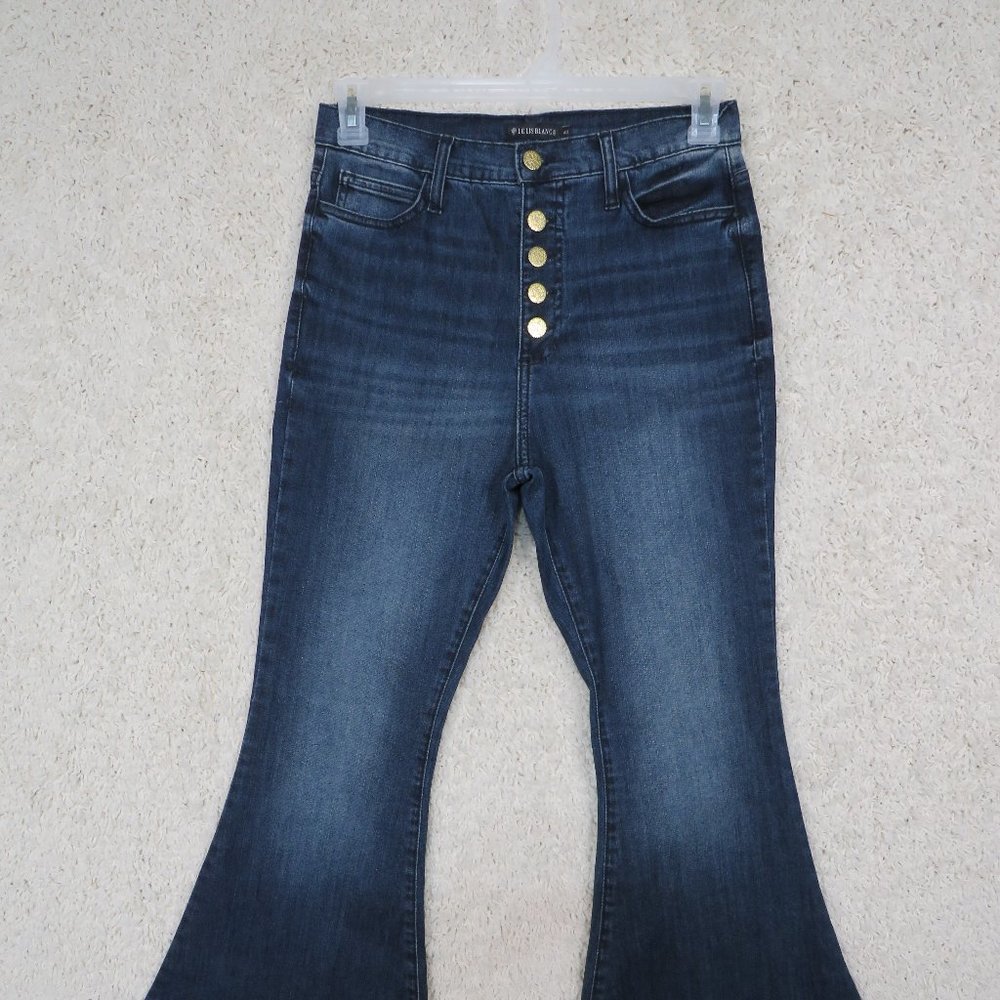 Le Lis Blanc* Women's Jeans Size 40 (Brasil) Original‎ Distressed Flare Bottom